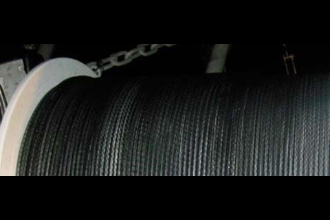 The 12mm Dynex Data cable coils well onto the cable winch